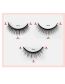 Fashion Three Pairs Assorted (with Rubber Strips) Three Pairs Of Self-adhesive False Eyelashes