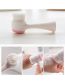 Fashion Pink 3d Double-sided Cleansing Brush To Clean Pores
