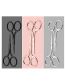 Fashion Silver Stainless Steel Eyebrow Trimming Pointed Scissors