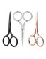 Fashion Black Stainless Steel Eyebrow Trimming Pointed Scissors