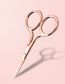 Fashion Rose Gold Stainless Steel Eyebrow Trimming Pointed Scissors