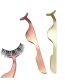 Fashion Rose Gold Tweezers Magnetic False Eyelashes Auxiliary Tweezers