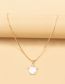 Fashion Gold Alloy Diamond Drip Oil Turtle Necklace