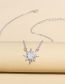 Fashion Silver Alloy Diamond Shine Necklace