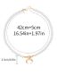 Fashion Gold Alloy Gold Plated Beaded Moon Necklace