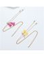 Fashion Pink Yellow Metallic Colored Tassel Glasses Chain
