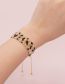 Fashion Leopard Print Rice Beaded Braided Leopard Bracelet