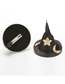 Fashion Black Fabric Sequined Star Moon Wizard Hat Hair Clip