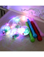 Fashion Green Handle Plastic Hand Crank Luminous Toy (with Battery)