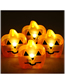 Fashion Yellow Halloween Pumpkin Night Light (with Battery)