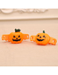 Fashion Leaf Stalk Halloween Pumpkin Luminous Watch (with Battery)