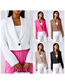 Fashion Pink Solid Color Long Sleeve Button Lapel Blazer