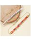 Fashion White Rice Beaded Colorful Braided Bracelet