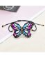 Fashion Butterfly Rice Beaded Braided Butterfly Bracelet