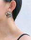 Fashion Ear Studs Alloy Geometric Diamond Bee Square Stud Earrings