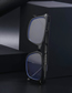 Fashion Sand Through Grey Pc Square Large Frame Sunglasses