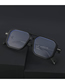 Fashion Black Grey Blue Pc Square Large Frame Sunglasses