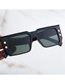 Fashion G15 Pc Rice Nail Square Large Frame Sunglasses
