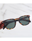 Fashion Polarized Bright Black Pc Square Large Frame Sunglasses