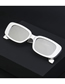 Fashion Electroplated Green/light Green Grey Pc Round Large Frame Sunglasses