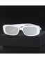 Fashion Electroplating Red/3 Gray Pc Round Large Frame Sunglasses