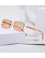 Fashion Red And Yellow Pc Rimless Square Sunglasses