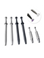 Fashion Black Long Large (4 Claws) Stainless Steel Four Claw Jewelry Clip
