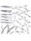 Fashion 13# Flat Needle Pliers Stainless Steel Piercing Pliers Tweezers