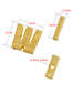 Fashion Gold K Copper Gold Plated Glossy Rasa 26 Letters Diy Ornament Accessories