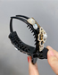 Fashion Black Acrylic Camellia Hair Clip With Diamonds
