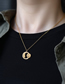 Fashion Rose Gold Brass And Diamond Moon Sun Necklace
