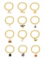 Fashion Gold-12 Alloy Drip Oil Halloween Imp Beaded Resin Bracelet