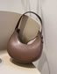 Fashion Brown Pu Geometric Large Capacity Tote Bag