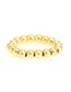 Fashion Color Gold Plated Copper Beaded Ring