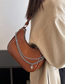 Fashion Khaki Pu Large Capacity Chain Portable Shoulder Bag