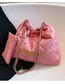 Fashion Pink Large Capacity Letter Shoulder Bag