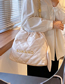 Fashion Silver Large Capacity Letter Shoulder Bag