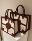 Fashion Brown Trumpet Polyester Large Capacity Tote