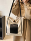 Fashion Brown Canvas Large Capacity Shoulder Bag
