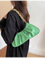 Fashion Green Pu Crinkled Large Capacity Chain Shoulder Bag