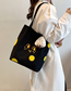 Fashion Yellow Canvas Cartoon Large Capacity Shoulder Bag