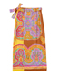 Fashion Color Printed Knotted Skirt