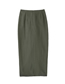 Fashion Green Linen Knotted Skirt