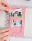 Fashion A7 Pink Shell (without Inner Page) Pu Solid Color Loose-leaf Lace Edge Album Book