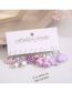 Fashion Love Acrylic Oil Drop Check Love Cloud Mushroom Butterfly Earring Set