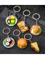Fashion A Plate Of Sushi Rolls Cartoon Simulation Roll Sushi Keychain