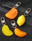 Fashion 2 Cloves Of Orange Flesh Simulation Orange Petal Keychain