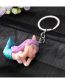 Fashion Purple-haired Mermaid Princess Cartoon Mermaid Keychain