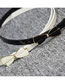 Fashion White Thin Patent Leather Belt With Bow Buckle