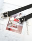 Fashion 2.8 Wide Silver Heart With Pendant Faux Leather Heart Buckle Wide Belt